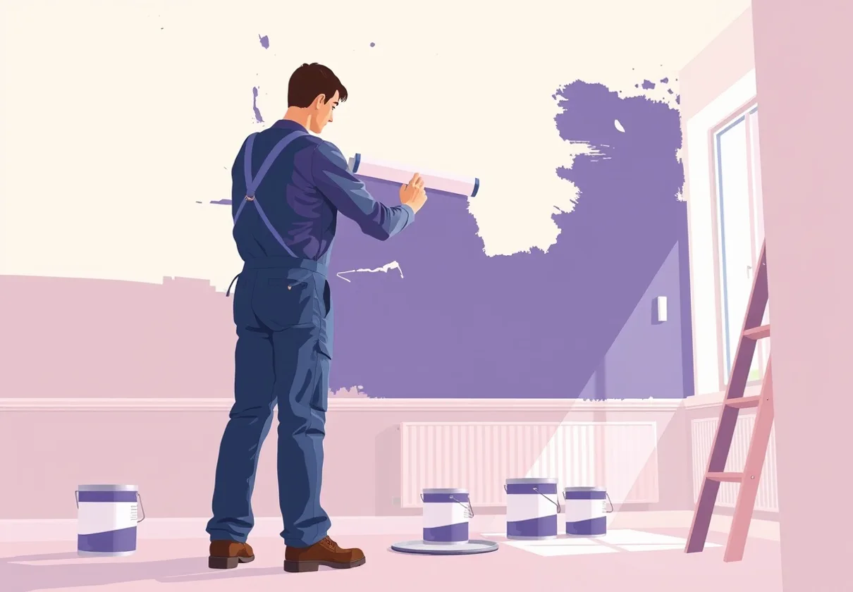 Peintre Croissy-sur-Seine 78290 en intervention sur un chantier
